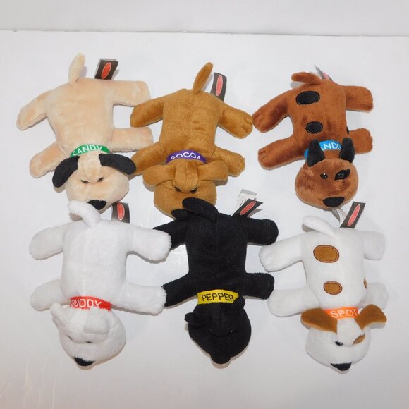 Melissa & Doug Lot 6 Plush Dogs Puppy Pursuit Doggy Detectives Replacement 6" - Picture 2 of 2